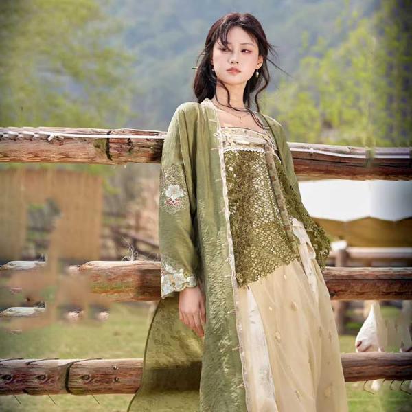 刺繍漢服 宋制漢服 十三余[棠梨野望]