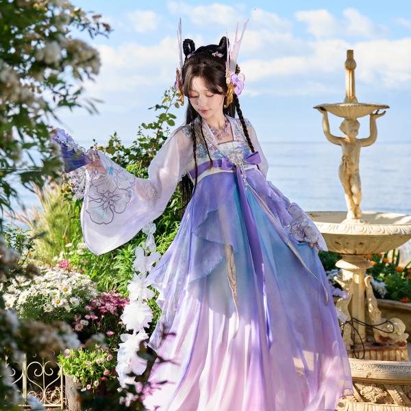 唐風漢服　朵莉亚 幻珠鲛人 十三余×王者荣耀コラボ