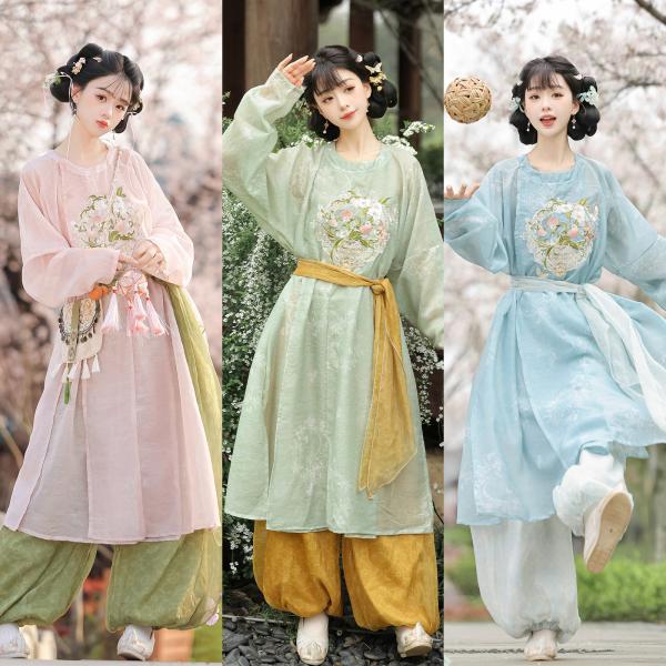 唐制漢服　刺繍漢服 玉术【小桃仙】