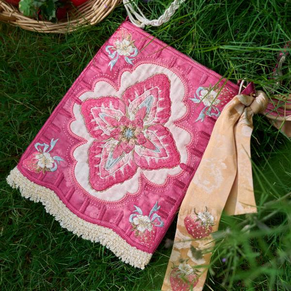 重工刺繍バッグ [粉莓甜心-包]