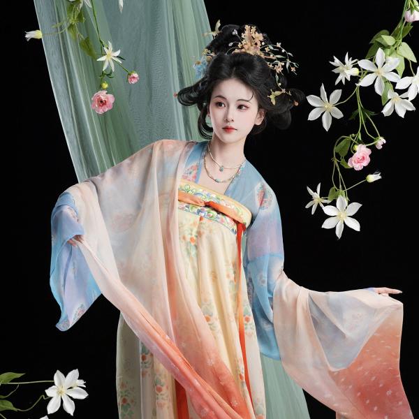 漢服復元・唐制 山迟【花朝】
