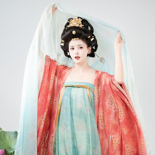 漢服復元・唐制  山迟【抚琴】